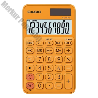 Számológép zseb CASIO SL 310 UC 10 digit narancs