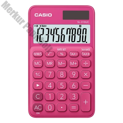 Számológép zseb CASIO SL 310 UC 10 digit piros