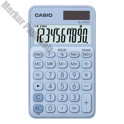 Számológép zseb CASIO SL 310 UC 10 digit világoskék