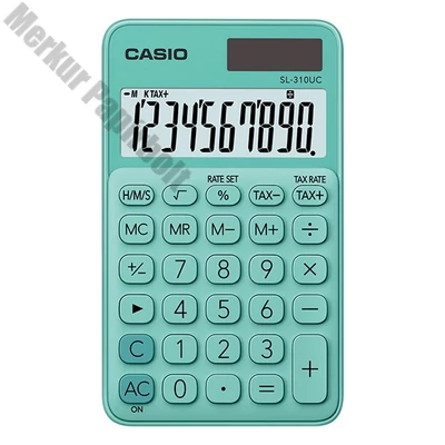 Számológép zseb CASIO SL 310 UC 10 digit zöld