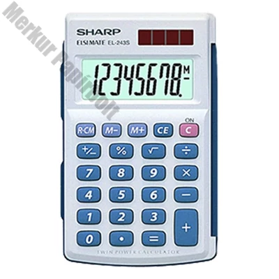 Számológép zseb SHARP EL-243S 8 digit
