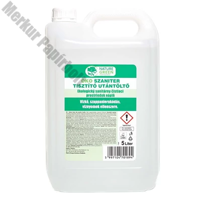 Szaniter tisztító utántöltő DYMOL Nature Green Öko 5L