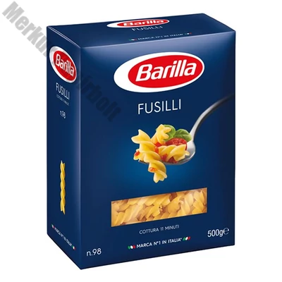 Száraztészta BARILLA fusilli N98. 500 g