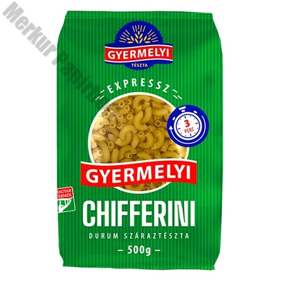 Száraztészta chifferini GYERMELYI Expressz durum 500 g