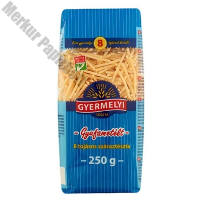 Száraztészta gyufametélt GYERMELYI 8 tojásos 250 g