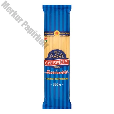 Száraztészta hosszúmetélt GYERMELYI 4 tojásos 500 g