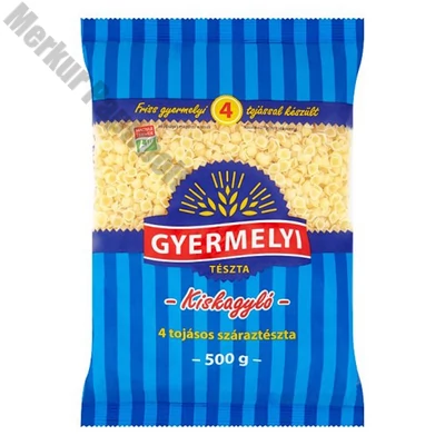 Száraztészta kiskagyló GYERMELYI 4 tojásos 500 g