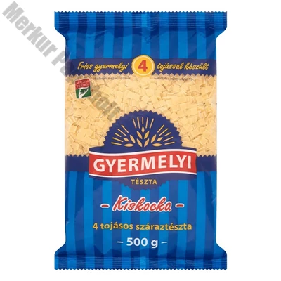 Száraztészta kiskocka GYERMELYI 4 tojásos 500 g