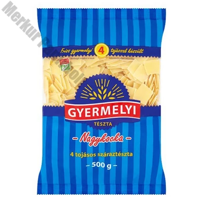 Száraztészta nagykocka GYERMELYI 4 tojásos 500 g
