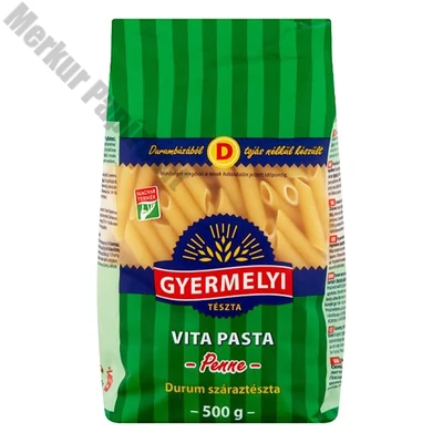 Száraztészta penne GYERMELYI Vita Pasta durum 500 g