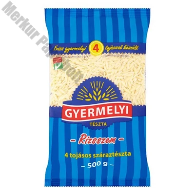 Száraztészta rizsszem GYERMELYI 4 tojásos 500 g