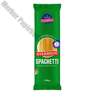 Száraztészta spaghetti GYERMELYI Expressz durum 500 g