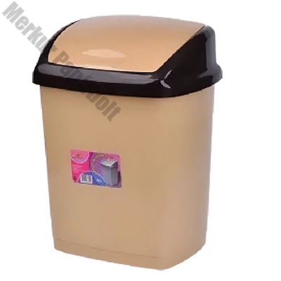 Hulladéktároló billenő fedeles szögletes 18L