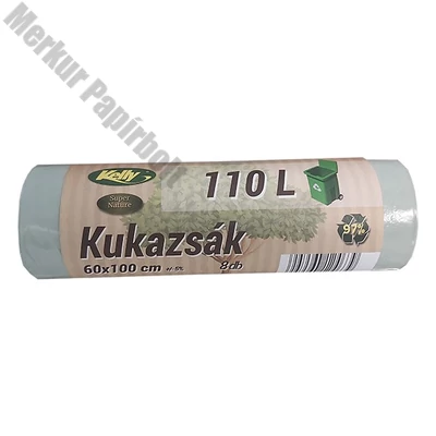 Szemeteszsák KELLY super nature 60x100 cm 110L 8 darabos