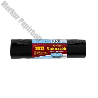 Szemeteszsák TUTI Extra 135L köthető füles 10 darabos