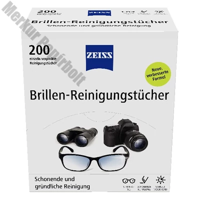 Szemüvegtörlő kendő ZEISS nedves 200 darabos