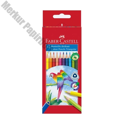 Színes ceruza FABER-CASTELL 1165 Papagáj háromszögletű 12 darabos