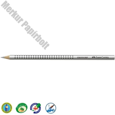 Színes ceruza FABER-CASTELL Grip 2001 háromszögletű ezüst