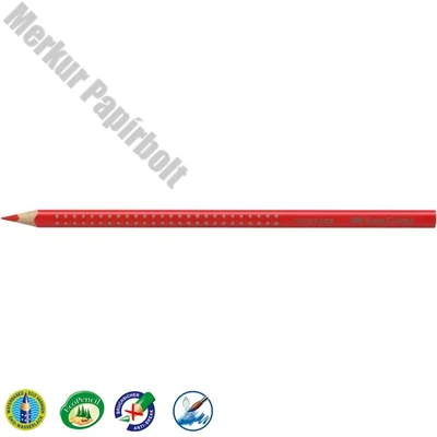 Színes ceruza FABER-CASTELL Grip 2001 háromszögletű közép piros