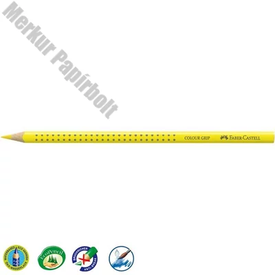Színes ceruza FABER-CASTELL Grip 2001 háromszögletű középsárga