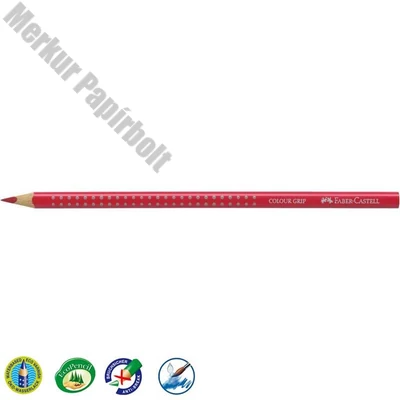 Színes ceruza FABER-CASTELL Grip 2001 háromszögletű sötét piros
