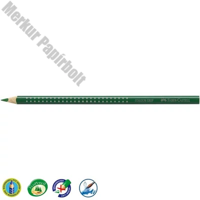 Színes ceruza FABER-CASTELL Grip 2001 háromszögletű sötét zöld