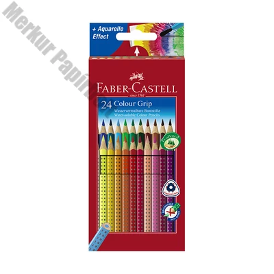 Színes ceruza FABER-CASTELL Grip háromszögletű 24 darabos