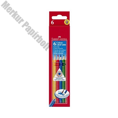 Színes ceruza FABER-CASTELL Grip háromszögletű 6 darabos