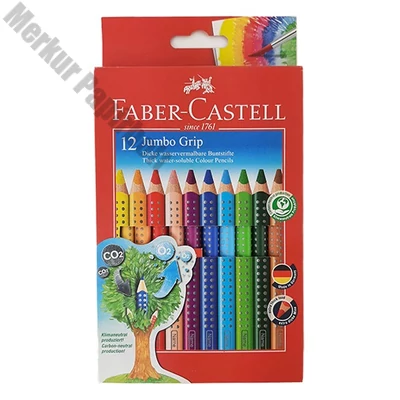 Színes ceruza FABER-CASTELL Jumbo Grip háromszögletű 12 darabos