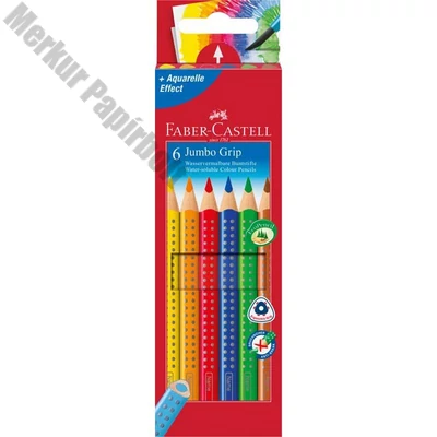 Színes ceruza FABER-CASTELL Jumbo Grip háromszögletű 6 darabos