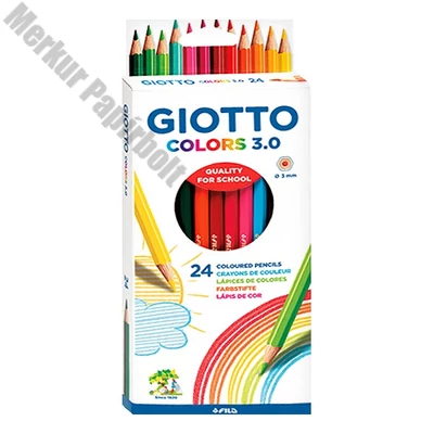 Színes ceruza GIOTTO Colors 3.0 hatszögletű 24 darabos
