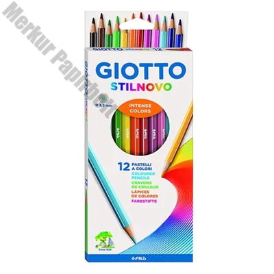 Színes ceruza GIOTTO Stilnovo hatszögletű 12 darabos