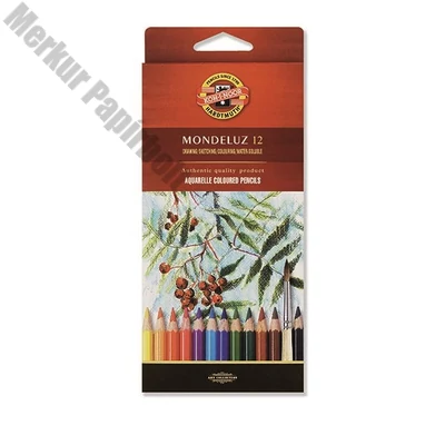 Színes ceruza KOH-I-NOOR 3710 Mondeluz Aquarell hatszögletű 12 darabos