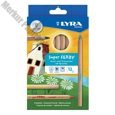 Színes ceruza LYRA Super ferby natúr 12 darabos