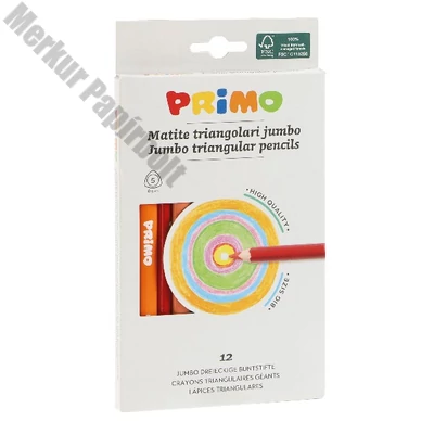 Színes ceruza PRIMO jumbo háromszögletű 12 darabos