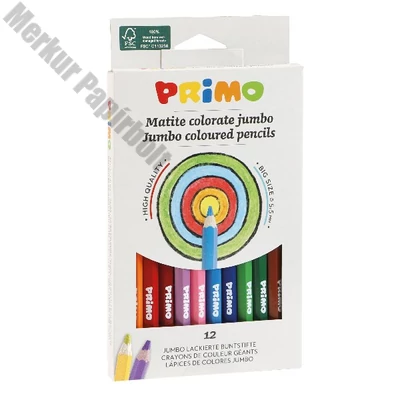 Színes ceruza PRIMO jumbo hatszögletű 12 darabos