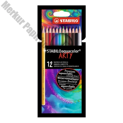 Színes ceruza STABILO Aquacolor hatszögletű 12 darabos