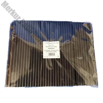 Szívószál papír fekete  8mmx230mm 250 darabos