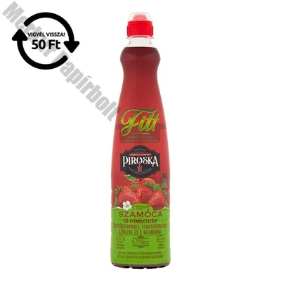Szörp PIROSKA Fitt szamóca 0,7L pet DRS