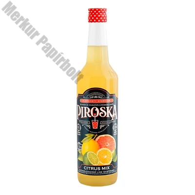 Szörp PIROSKA citrus mix üveges 0,7l