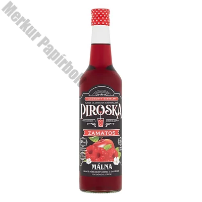 Szörp PIROSKA málna üveges 0,7L