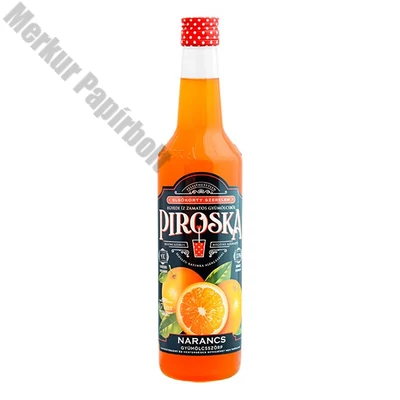 Szörp PIROSKA narancs üveges 0,7l