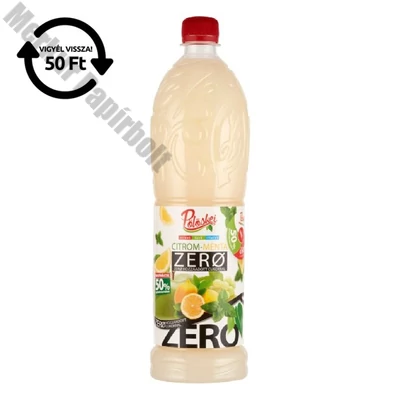 Szörp PÖLÖSKEI Zero citrom-menta 1L DRS
