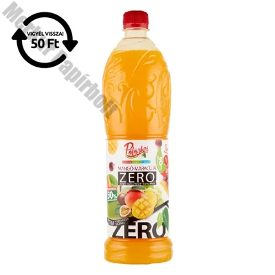 Szörp PÖLÖSKEI Zero mangó-maracuja 1L DRS
