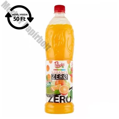 Szörp PÖLÖSKEI Zero narancs 1L DRS