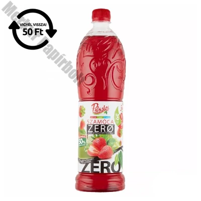 Szörp PÖLÖSKEI Zero szamóca 1L DRS