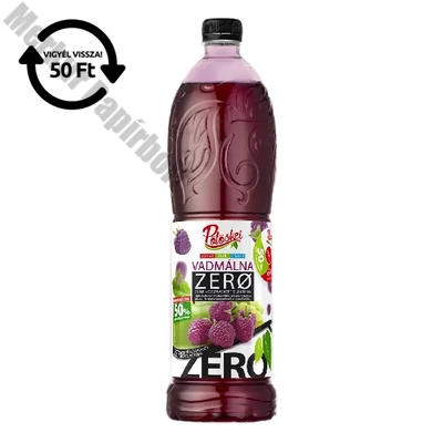 Szörp PÖLÖSKEI Zero vadmálna 1L DRS