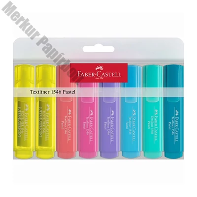 Szövegkiemelő FABER-CASTELL 1546 Pastel 1-5mm 8 darabos