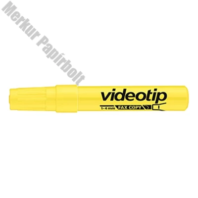 Szövegkiemelő ICO Videotip sárga 1-4mm