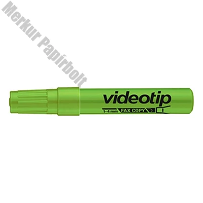 Szövegkiemelő ICO Videotip zöld 1-4mm